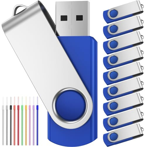 FEBNISCTE Chiavetta USB 8GB PenDrive 10 Pezzi Penne USB-Portatile USB 2.0