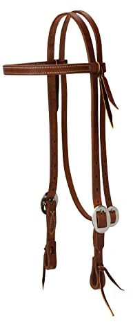 Weaver Leather Unisex-Erwachsene Protack 3/4 S-PLY B/B HDSTL, SS Lederhalfter, Geöltes Rotguss, Average Horse