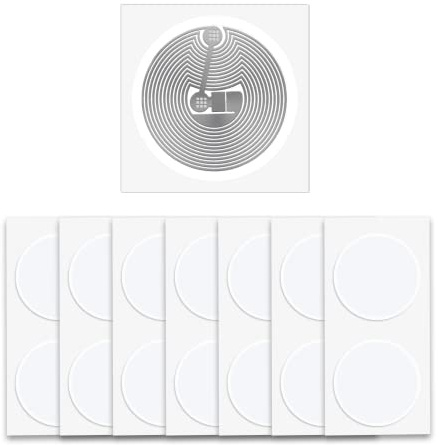 50 st BABIQT M1 Classic 1K-taggar S50 RFID-klistermärken NFC-taggar, smarta mi-fafre klassiska etiketter ISO 1443A 13,56 MHz mi-fare 1K klistermärken MF1 självhäftande 1 tum rund