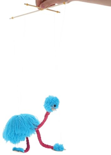 Kisangel Ostrich Marionette String Puppet Marionette Puppet Stuffies Plush Ostrich on Strings Kids s Clown Toy for Kids Adults
