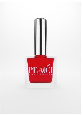 Peacci by The GelBottle Inc - Chilli Red Nail Polish - Vegan & Cruelty-Free Fast Drying Nail Polish - Gel-like Finish, Super Pigmented Red Nail Varnish