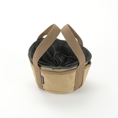 CAMPINGMOON 6 Inch Dutch Oven Bag 24oz Canvas Cast Iron Carry Case DO-25-BK