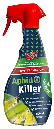 Barrettine Knock Out!® Aphid Spray (500ml) - Non Toxic, Ready to Use Aphid Killer Spray with Patented Technology, Non-Staining Family & Pet Friendly Pest Control with No Harsh Odours