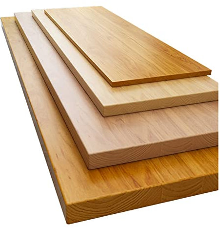 Extra breite Tischplatte aus Massivholz, 100 x 60 cm, robuste einteilige Tischplatte für Zuhause und Büro, ideal für Stehpulte, ergonomische Arbeitsplätze und Werkbanklösungen