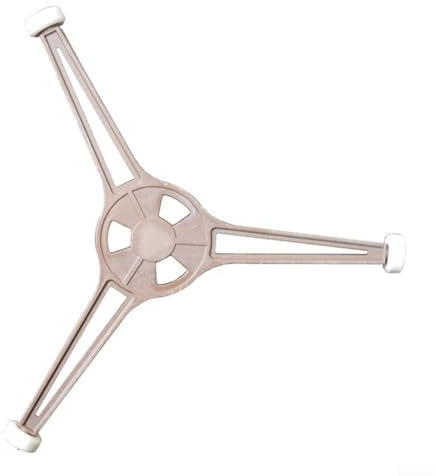 Yuanpgky Anillo de repuesto para plato giratorio de horno microondas, soporte de rueda triangular PPC resistente al calor de 9.65 pulgadas, para placas de vidrio para varios modelos para cocina