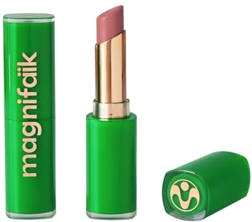 Magnifaïk - Rouge à Lèvres Hydratant Lumineux - Soin Vegan 95% Naturel - Beurre de Mangue & Huile d'Açaï - Intensité Modulable - Testé Dermatologiquement - Lèvres Douces & Souples - Beijo (Pivoine)