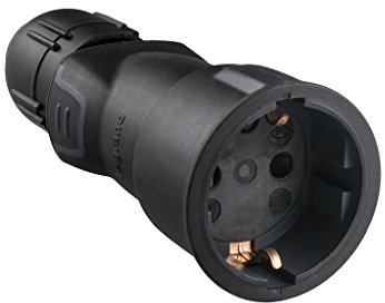 Legrand 50341 Gummikupplung 16A, Schwarz