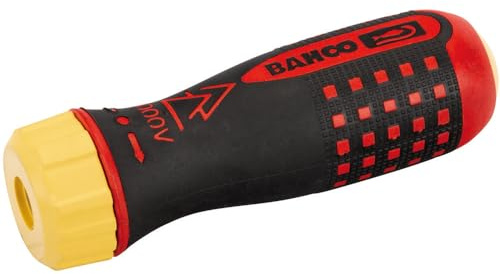Bahco 808060 Slim Ratcheting Screwdriver Handle, Multi-Colour