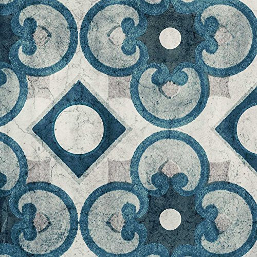 Feeling at home Stampa-su-Tela-INCORNICIATA-Yamada-Morgan-Cm_49_X_49-Persiana-Jewel-Blue-3-blu-Quadro-su-tela-con-cornice-a-cassetta-americana-Canvas-incorniciato-all'Americana