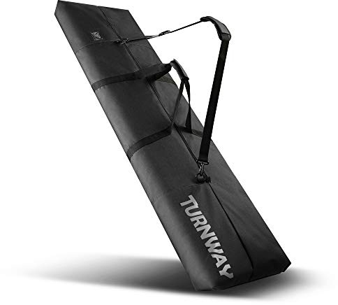 TurnWay Snowboardtasche | Aufbewahrung & Transport Snowboard bis 165 cm & Extras | Wasserdicht - für Männer, Frauen und Jugendliche (schwarz)