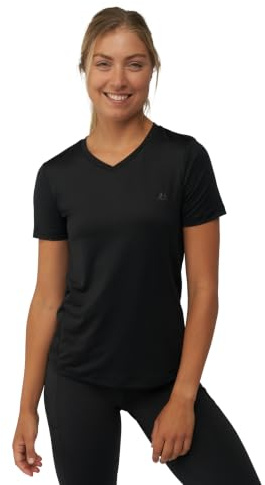 DANISH ENDURANCE T-Shirt de Sport Femme, Lot de 1 ou 2, Noir, M