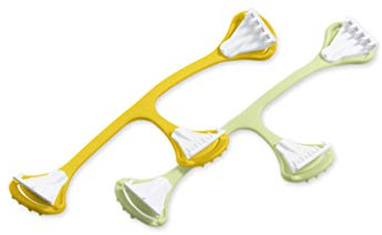 Snappi Windelklammer für Mullwindeln Stoffwindeln | 2er Pack | Große 1 (klein) (Gelb/Hellgrün)