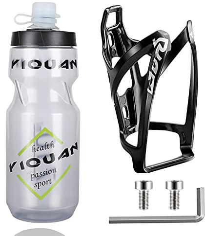 OSIGEI Portaborraccia per bici con borraccia da 24 once Borraccia per bicicletta senza BPA Premium Portaborraccia per bici leggero con viti Borraccia sportiva per bici da montagna e per bambini