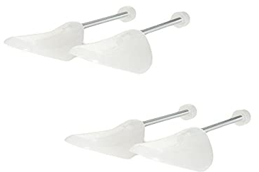 VASANA Bahre Shaper - 2 paia di tendiscarpe regolabili in plastica, forma automatica per scarpe di sostegno, colore: Trasparente con bobina a molla