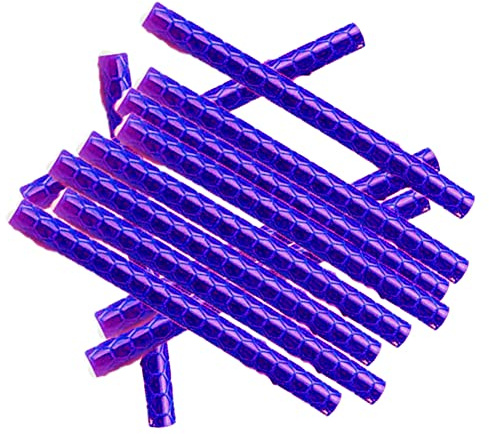 ihreesy 12PCS Bike Spoke Reflectors,ABS Bicycle Wheel Spoke Reflector Decoration Mount Clips Night Warning Strip Bicycle Spoke Reflectors for Mountain Bikes,Purple