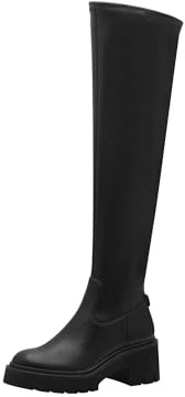 Tamaris Donna Overknee Vegan, Black, 36 EU