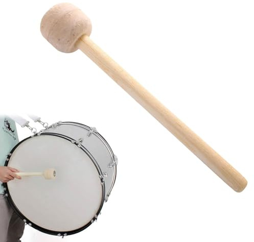 Baguettes de Tambour, Bâton de Tambour, Maillet de Tambour, Maillet pour Grosse Caisse, Baguettes de Timbales, Baguette de Tambour en Feutre de Laine, Pour Instrument à Percussion, Accessoire Bande