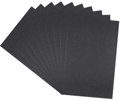 HARFINGTON 10pcs Sandpaper 120 Grit 18 x 12 Inch Waterproof Backing Silicon Carbide Abrasive Wet Dry Sanding Sheets for Wood Finishing, Metal Sanding, Automotive Polishing