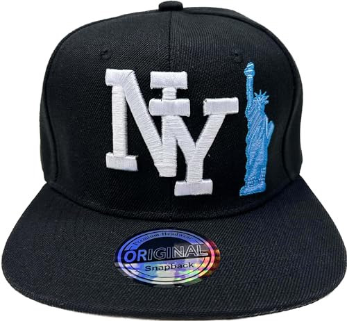 Snapback USA Cap Teenie Kappe Basecap Mütze Trucker Cappy Sport NY Teenie Grafiti Style (NY SL Black)