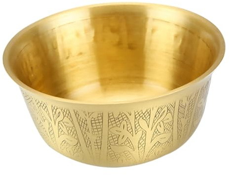 Hemobllo Cuenco De Cobre Creativo y Delicado Cuenco De Adoración Para Decoración Del Hogar Como Adorno De Escritorio Para Ofrendas Budistas