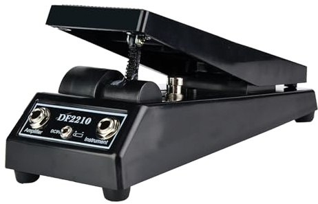 Xiuganpo DF2210 Black Wah Pedal Classic Pedal för Elgitarr, Band DJ och Gitarrspelare, Wah Gitarreffektpedal, Högkvalitativ Standardkonstruktion Gitarr Stereovolympedal