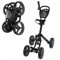 Caddymatic Golf Quad ZUSAMMENKLAPPBARER 4-RÄDIGER Golf-Zug-/SCHIEBE-Trolley SCHWARZ/GRAU