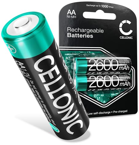 4x CELLONIC Batteria AA compatibile con Microsoft Xbox Series X, Series S/One Controller Ricambio da 4x 2600mAh AA per controller console giochi palmare
