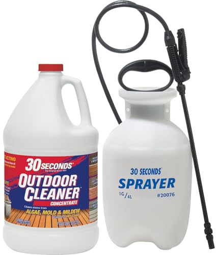30 SECONDS Outdoor Stain Remover Concentrate & Pump Sprayer Bundle