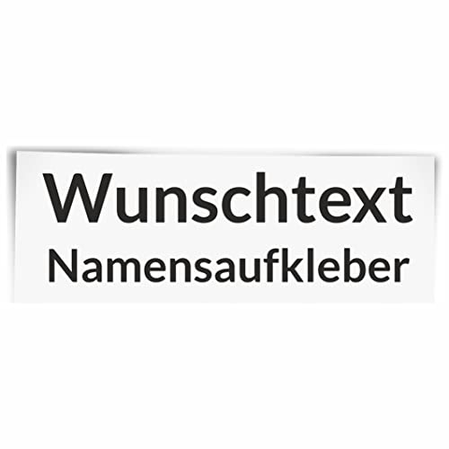 INDIGOS UG - Aufkleber - Namensaufkleber mit Name - Namensbeschriftung Sticker Wunschtext mit Wunschname individuell personalisiert Auto Heckscheibe