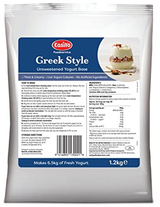 Food Service Catering Size EasiYo Yogurt and Desserts Mixes Compatible With 6.5KG / 13KG Yogurt Maker (Greek Style 1.2kg)
