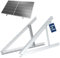 NuaSol PV Solarpanel Halterung 28 Zoll /72 cm | 2er Set Solarmodul-Halterung Balkonkraftwerk aus Aluminium | Aufständerung Flachdach PV verstellbar 0-90° | inkl.Montagematerial | Silber