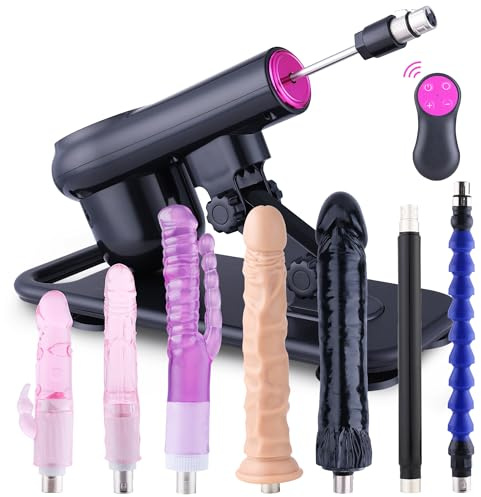 Machine à sexe télécommandée avec gros godemichés Love Machine Sex Toys pour hommes et femmes Machine à pousser automatique avec godemiché réaliste et accessoires 3XLR