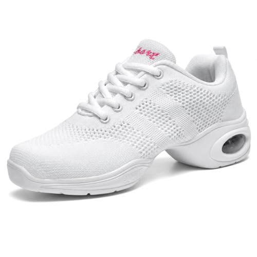 Hixingo Jazz Shoes Women Dance Shoes, Breathable Dance Trainers | Jazz Shoes with Air Cushion, Breathable Mesh Upper, Polyurethane Sole, Suitable for Jazz Dance and Dance Training