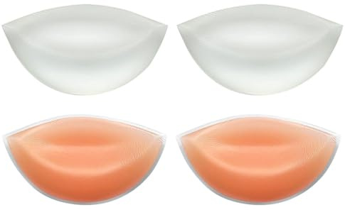 CWPFVQA 2 Paires De Coussinets D'Allaitement En Silicone, Inserts De Soutien-Gorge, Doublure De Soutien-Gorge En Silicone, Rembourrage De Soutien-Gorge, Coussinets D'Allaitement Doux Et Confortables