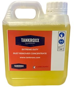 Carbusonic Tankroxx Extreme Duty Fuel Tank Sealer Kit, 1 Litre | Petrol Tank Liner, Rust Remover, Epoxy Coating, Rust Treatment