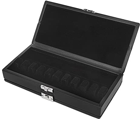 Wooden 2-Layer Bassoon Storage Box Proof Black Case with Ventilation Holes Soft Flannel Slot for 20 Reeds