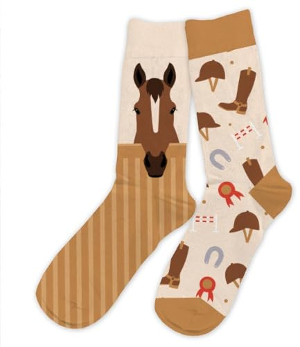 STC - Paire DE Chaussettes Coton Passion Cheval Homme