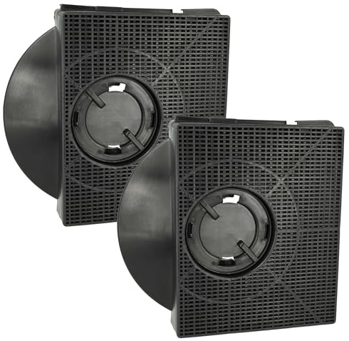 vhbw 2x Filtres à charbon actif compatible avec Elica CIAK GR/A/56.8, CIAK GR/A/56.8 709742, CIAK GR/A/56 hotte aspirante - 21,3 x 20,7 x 4,1 cm
