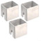 Quadratische Grillmatte, quadratischer Grillmattenständer, 3 Stück Grill-Abstandshalter, Abstandshalter, Höhenverstellung, Grillrost-Matte