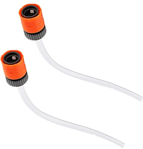 Lot de 2 connecteurs de bouchon de bouteille avec tuyau de tirage | Adaptateur d'extension pour nettoyeur haute pression | Accessoires de connexion de rechange pour une utilisation en extérieur