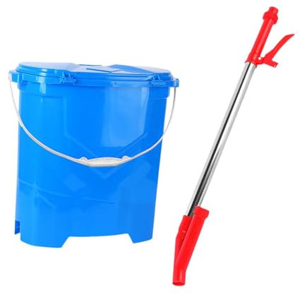 MagiDeal Spandiconcime granulare con Secchio a Zaino, capacità 25 l, 46,5 x 19,8 x 47,5 cm, per ortaggi, Robusto Strumento per la fertilizzazione del Mais, Blu