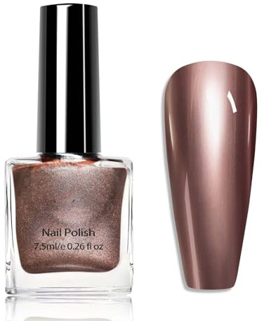 Metallspiegel Nagellack, Metallic nagellack, Nail Art Polish, Hochwertig Long Lasting Nail Polish, Langanhaltender Nagellack Mit Hochglanz Finish, Langanhaltender Schnelltrocknend (B#)