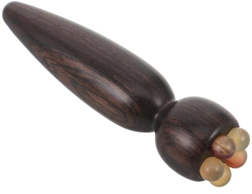 Abaodam Handgefertigter Sandelholz Augenmassagestab in Lotus Form mit Kühlender Wirkung Leichtgewichtiges Schönheitsinstrument zur Hautstraffung und Anwendung Zuhause
