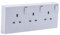 Greenbrook Socket Converter 2 to 3, Upgrade Your Double Plug Sockets