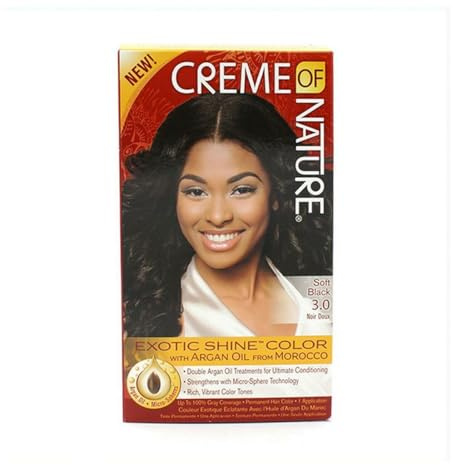 Creme of nature argan color soft black 3.0