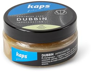 Kaps Dubbin, Hochwertiges Lederfett für Schuhe, zur Lederpflege und Imprägnierung, Natürliches Fett für Taschen und Stiefel, 3 Farben (Schwarz, 100ml)