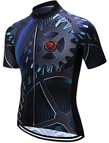 Sportkläder cykeltröjor kortärmad cykelkläder cykeltopp män MTB jersey andningsbar sommar, 1, XL