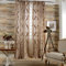 Naturer Braun 2er Set Vorhang Wohnzimmer Transparent 225x140 Lang Welligkeit Stickerei Muster Landhausstil Tüll Gardinen Durchsichtig Kräuselband Fenstervorhang Dekoschal Wohnzimmer Schlafzimmer