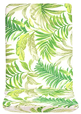 TIENDA EURASIA® Cojín para Tumbona de Jardín - Estampados Tropicales - Cojín Acolchado Relleno de Fibra - Medidas 120-180 x 50 x 10 cm - Ideal para tumbonas, sillas y hamacas. (Tropical 8, 120 cm)