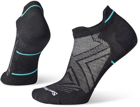 Smartwool Womens Run Zero Cushion Low Ankle Socks, Black, M EU